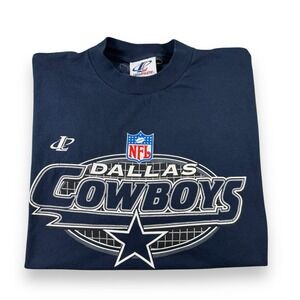 VTG 1990s Logo Athletic NFL Dallas Cowboys T-Shirt USA Made Men's Sz XL GUC